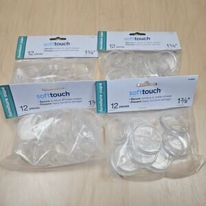 SoftTouch Furniture Caster cups 1 3/8" Floor Protectioln 4 packs/12 pcs Shepherd